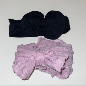 Infant Girls head band  OSFM 2 pc bundle